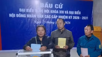 Xã Pha Long hoàn thành bỏ phiếu bầu cử đại biểu Quốc hội và đại biểu HĐND các cấp nhiệm kỳ 2026 -2031