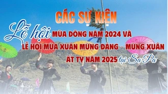 [Infographic] Các sự kiện chào đón năm mới 2025 tại Sa Pa