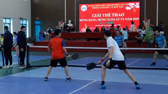 Hơn 200 vận động viên tham gia Giải Pickleball mừng Đảng, mừng Xuân Ất Tỵ 2025 ngành giáo dục thành phố Lào Cai