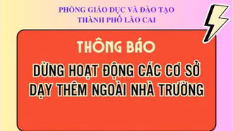 Dừng hoạt động các cơ sở dạy thêm, học thêm ngoài nhà trường đã được công khai trong năm học 2024 - 2025