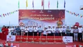 Cất nóc tòa nhà đầu tiên Dự án nhà ở xã hội khu bờ tả sông Hồng, xã Vạn Hòa