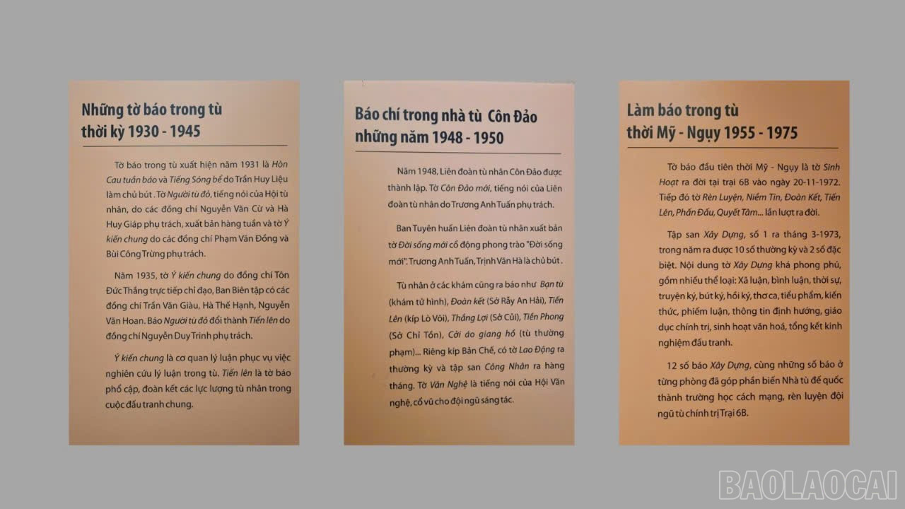 Trong các hình thức sinh hoạt chính trị phong phú và đa dạng tại nhà tù Côn Đảo, phải kể đến hoạt động làm báo bí mật trong ngục tù. baolaocai-br_z6719417846226-4c79b34aada5b61a1696a4b8bbaab371.jpg