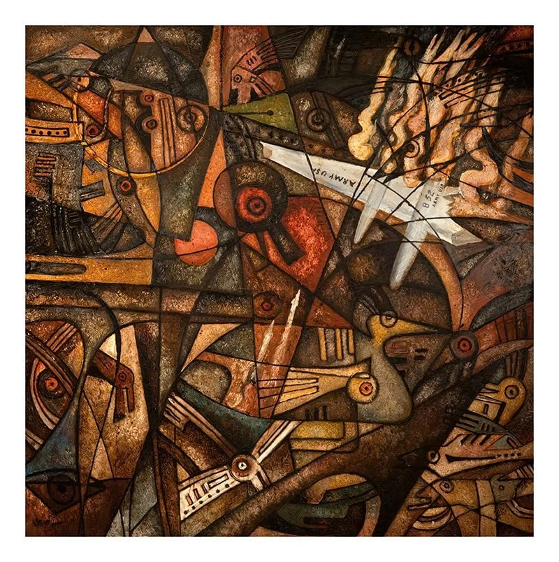 Tác phẩm "Điện Biên Phủ trên không" (Lê Đình Quỳ).