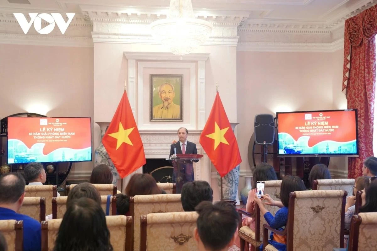 Đại sứ Nguyễn Quốc Dũng phát biểu tại sự kiện.