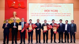 Công bố quyết định chuyển giao, tiếp nhận tổ chức đảng, đảng viên