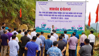 Xã Mường Bo khởi công Công trình chào mừng Đại hội Đảng bộ xã lần thứ I
