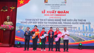 Sinh viên đầu tiên của Trường Cao đẳng Lào Cai tham dự Kỳ thi Kỹ năng nghề thế giới lần thứ 48
