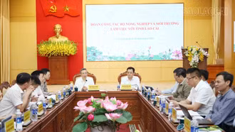 Đoàn công tác Bộ Nông nghiệp và Môi trường làm việc với UBND tỉnh Lào Cai 