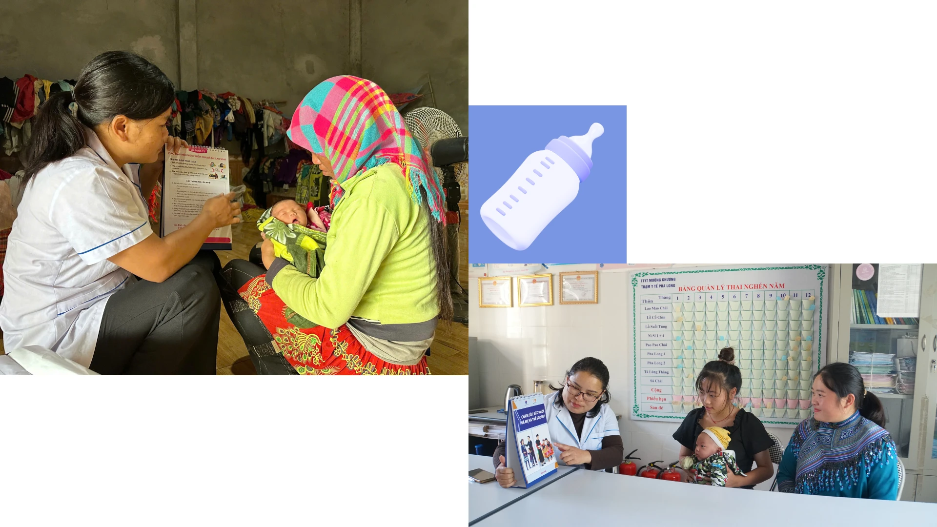 Tích cực chăm sóc sức khỏe bà mẹ, trẻ em vùng đồng bào dân tộc thiểu số.