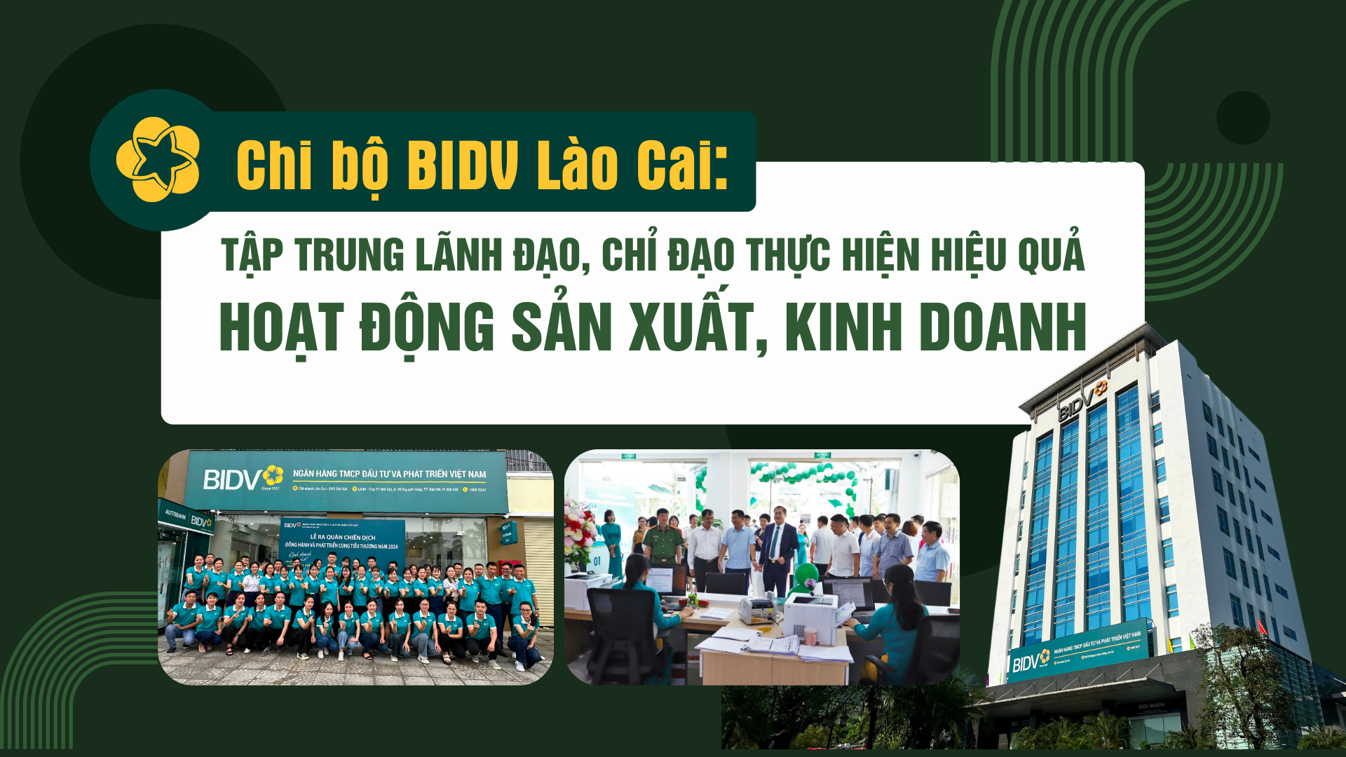 Tập trung lãnh đạo, chỉ đạo thực hiện hiệu quả hoạt động sản xuất, kinh doanh