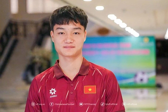 Tiền vệ Nguyễn Xuân Bắc của U23 Việt Nam.