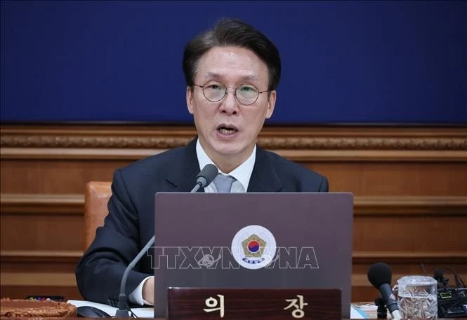 Thủ tướng Hàn Quốc Kim Min Seok phát biểu tại Seoul ngày 23/9/2025.