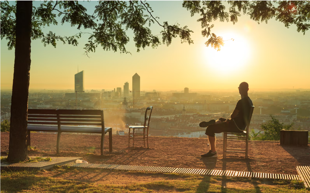 Ein Blick auf Lyon. Một góc nhìn của Lyon.
