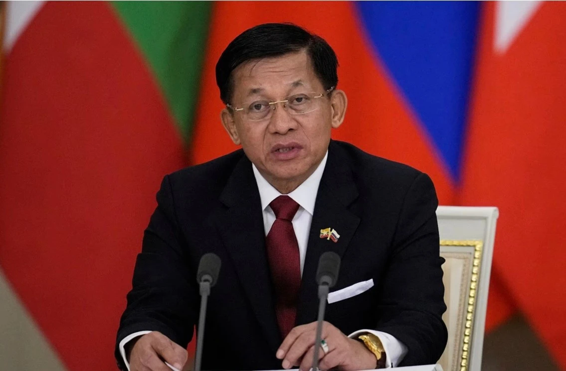 Tướng Min Aung Hlaing đứng đầu chính quyền dân sự lâm thời Myanmar.