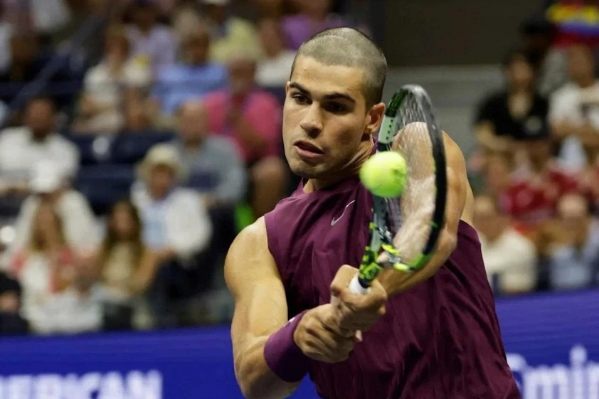 Diện mạo mới của Carlos Alcaraz tại US Open 2025.