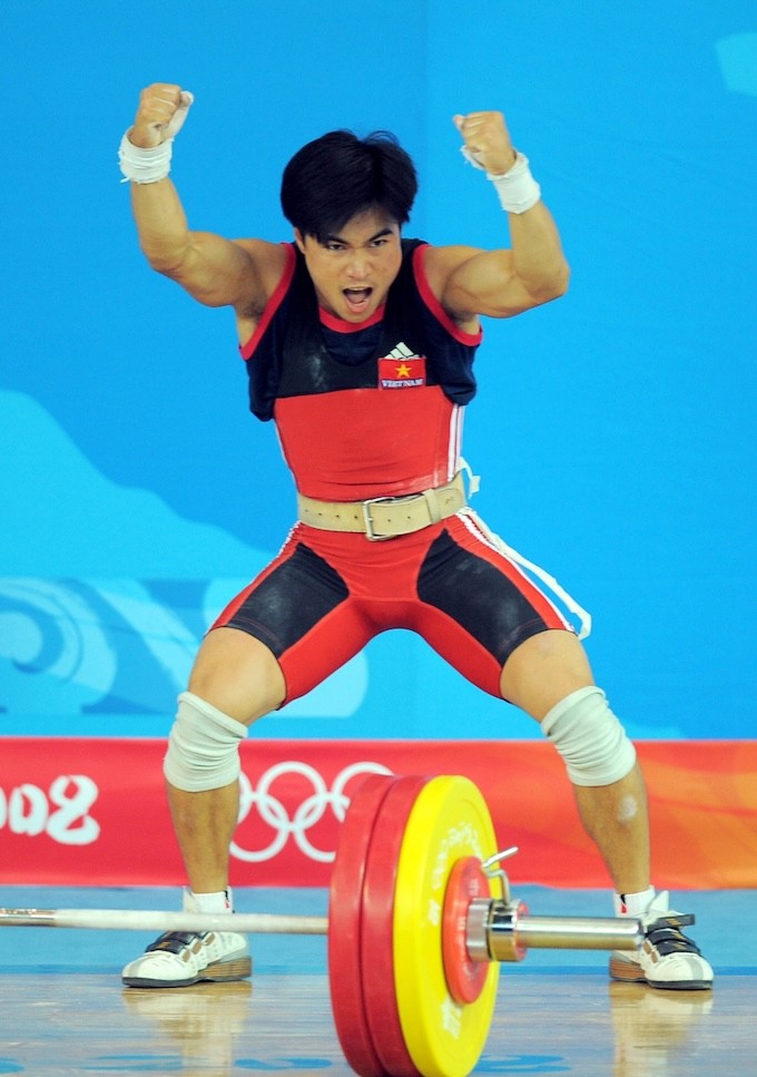 Lực sĩ Hoàng Anh Tuấn từng giành HCB tại Olympic Bắc Kinh 2008.