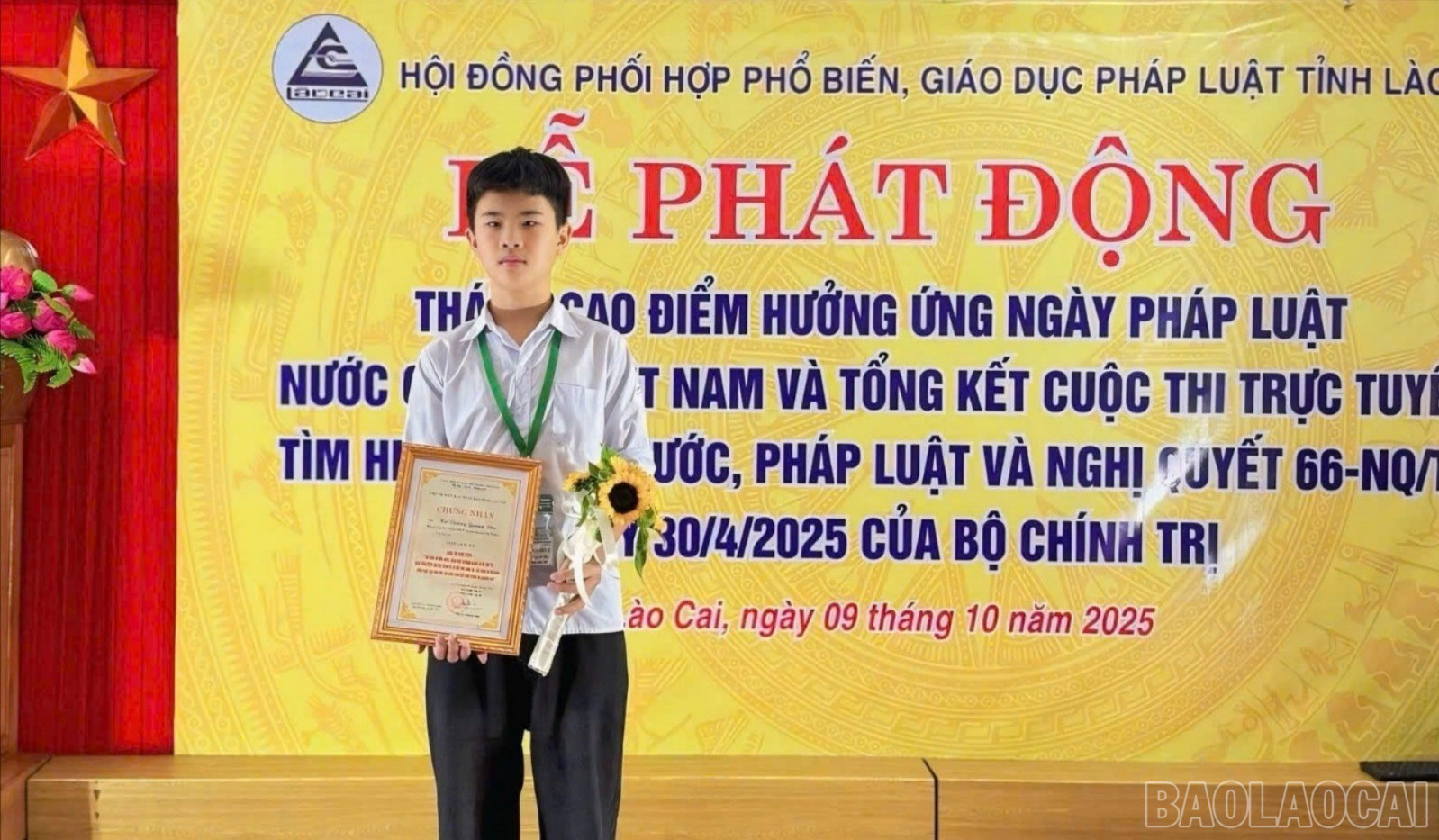 Quang Đức giành giải Ba cuộc thi trực tuyến “Tìm hiểu về Nhà nước, pháp luật và Nghị quyết 66-NQ/TW ngày 30/4/2025 của Bộ Chính trị về đổi mới công tác xây dựng và thi hành pháp luật, đáp ứng yêu cầu phát triển đất nước trong kỷ nguyên mới”. baolaocai-br_tl-z7153205147363-01f42c301114a7f55eb23e717ac85280-2016.jpg