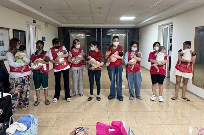 Công an đã giải cứu 11 cháu bé từ 9 ngày tuổi đến 3 tháng tuổi.