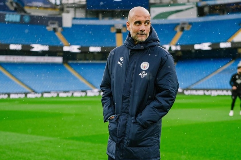 HLV Pep Guardiola dành hết lời khen cho cậu học trò của mình. HLV Pep Guardiola dành hết lời khen cho cậu học trò của mình.
