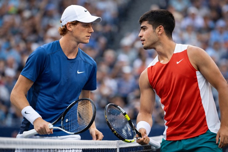 Jannik Sinner và Carlos Alcaraz.