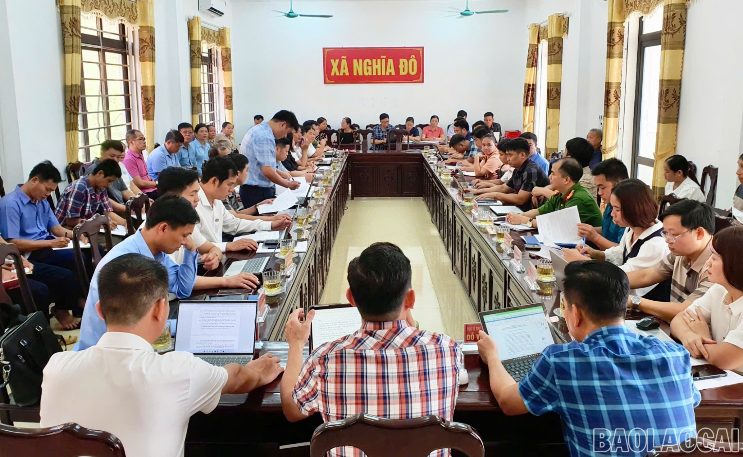 Quang cảnh hội nghị. baolaocai-br-nghiado-628.jpg