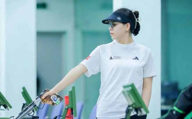 Xạ thủ Trịnh Thu Vinh là gương mặt vàng của thể thao Việt Nam.