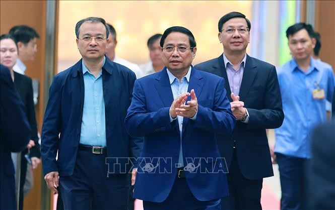 Thủ tướng Phạm Minh Chính đến Phiên họp lần thứ năm của BCĐ của Chính phủ về phát triển khoa học, công nghệ, đổi mới sáng tạo, chuyển đổi số và Đề án 06.