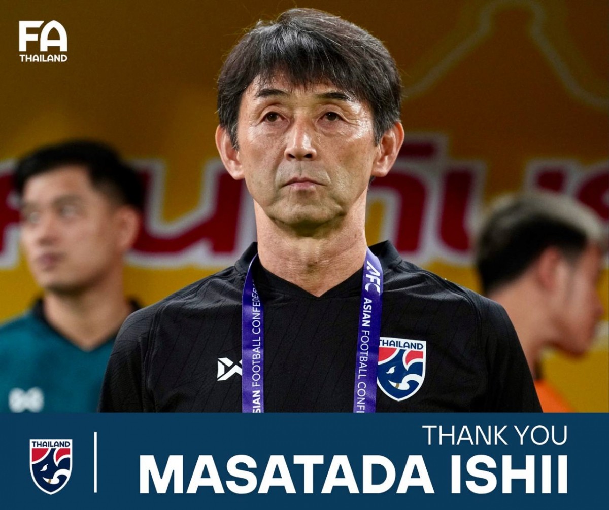 HLV Masatada Ishii chia tay ĐT Thái Lan. HLV Masatada Ishii chia tay ĐT Thái Lan.