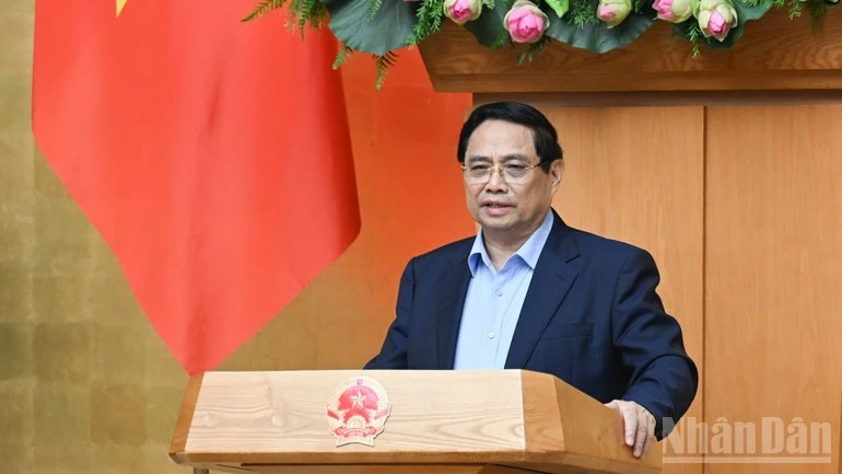 Thủ tướng Phạm Minh Chính phát biểu ý kiến tại Phiên họp Chính phủ thường kỳ tháng 10.