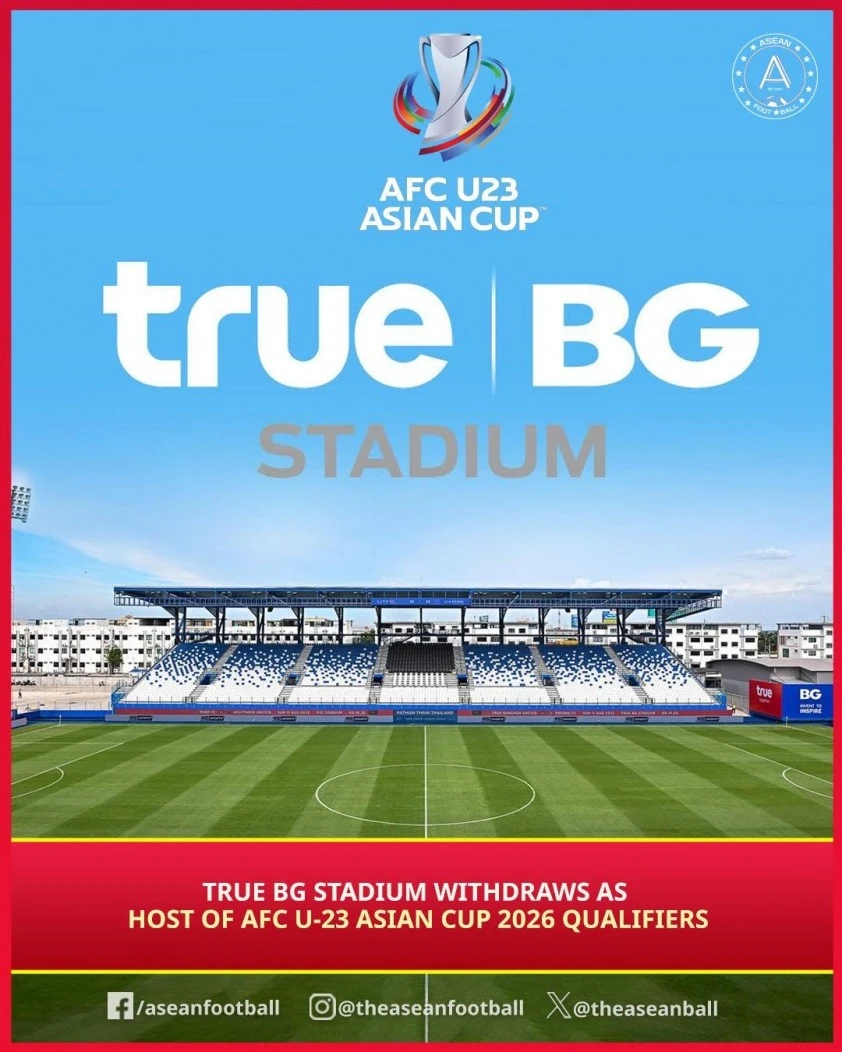 SVĐ True BG rút lui không tổ chức các trận đấu ở VL U23 châu Á.