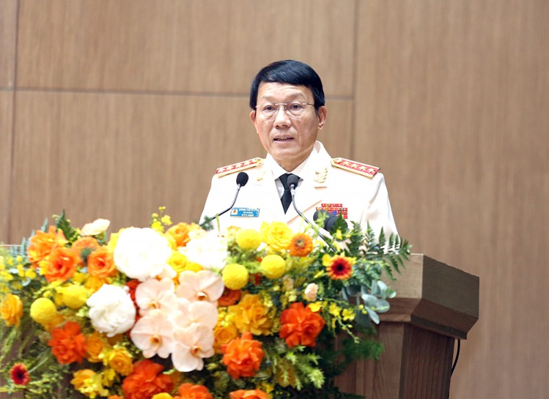 Bộ trưởng Lương Tam Quang phát biểu khai mạc hội nghị. luongcuong7-77.jpg