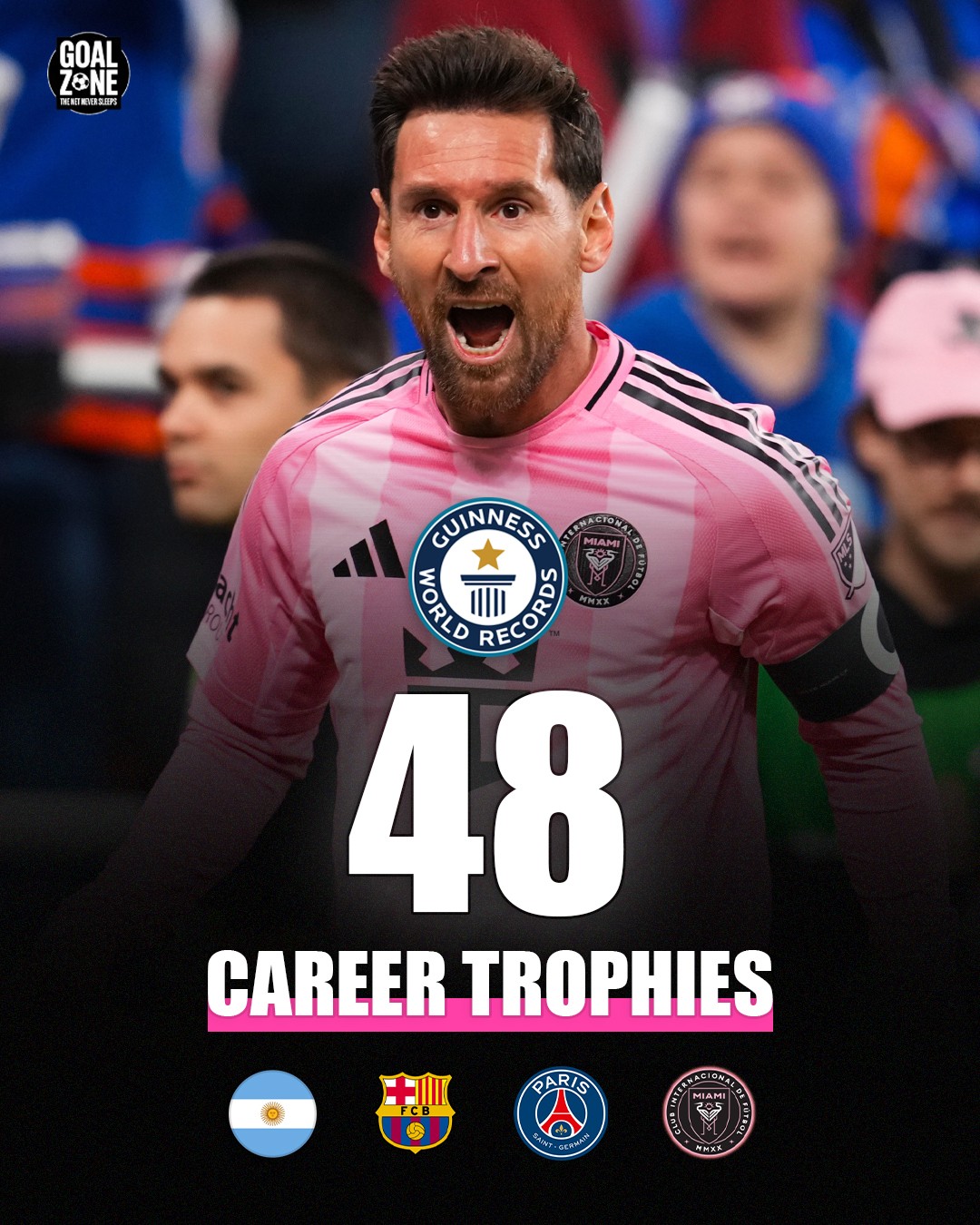 Messi lập kỷ lục thế giới về danh hiệu.