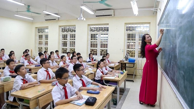 Giáo viên và học sinh Trường THCS Thăng Long, phường Ngọc Hà, Hà Nội. toanhoc.jpg