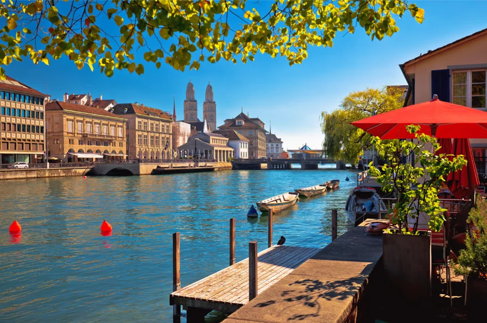 Khung cảnh mùa thu tuyệt đẹp của Zurich.