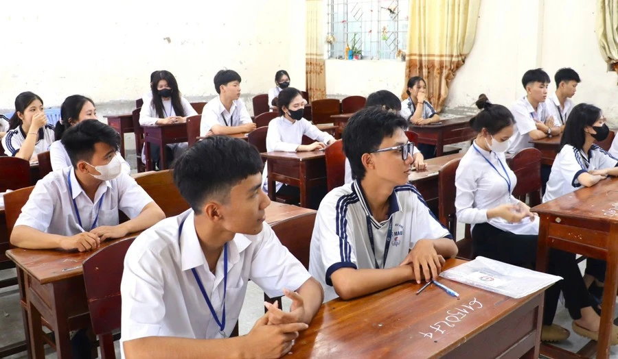 Thí sinh tham dự Kỳ thi tốt nghiệp THPT năm 2025 tại Cà Mau.