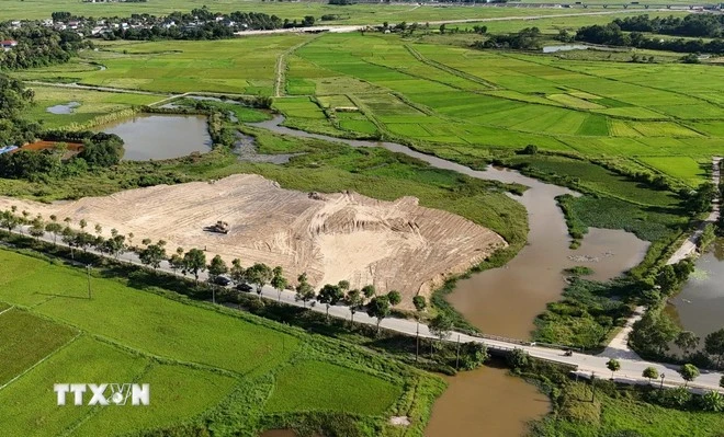 Vị trí được chọn để khởi công khu tái định cư đường sắt tốc độ cao đầu tiên tại tỉnh Hà Tĩnh thuộc tổ dân phố Liên Vinh (phường Hà Huy Tập).