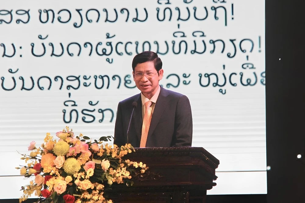 Thứ trưởng Hồ An Phong phát biểu chào mừng sự kiện.