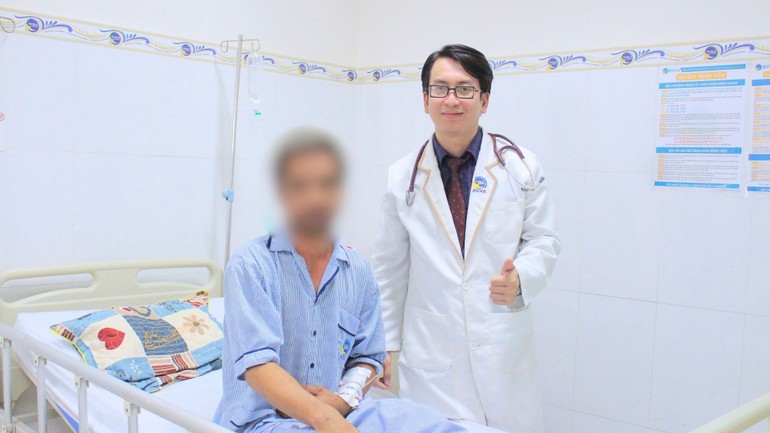 Anh P. đã hồi phục sức khỏe và được xuất viện.