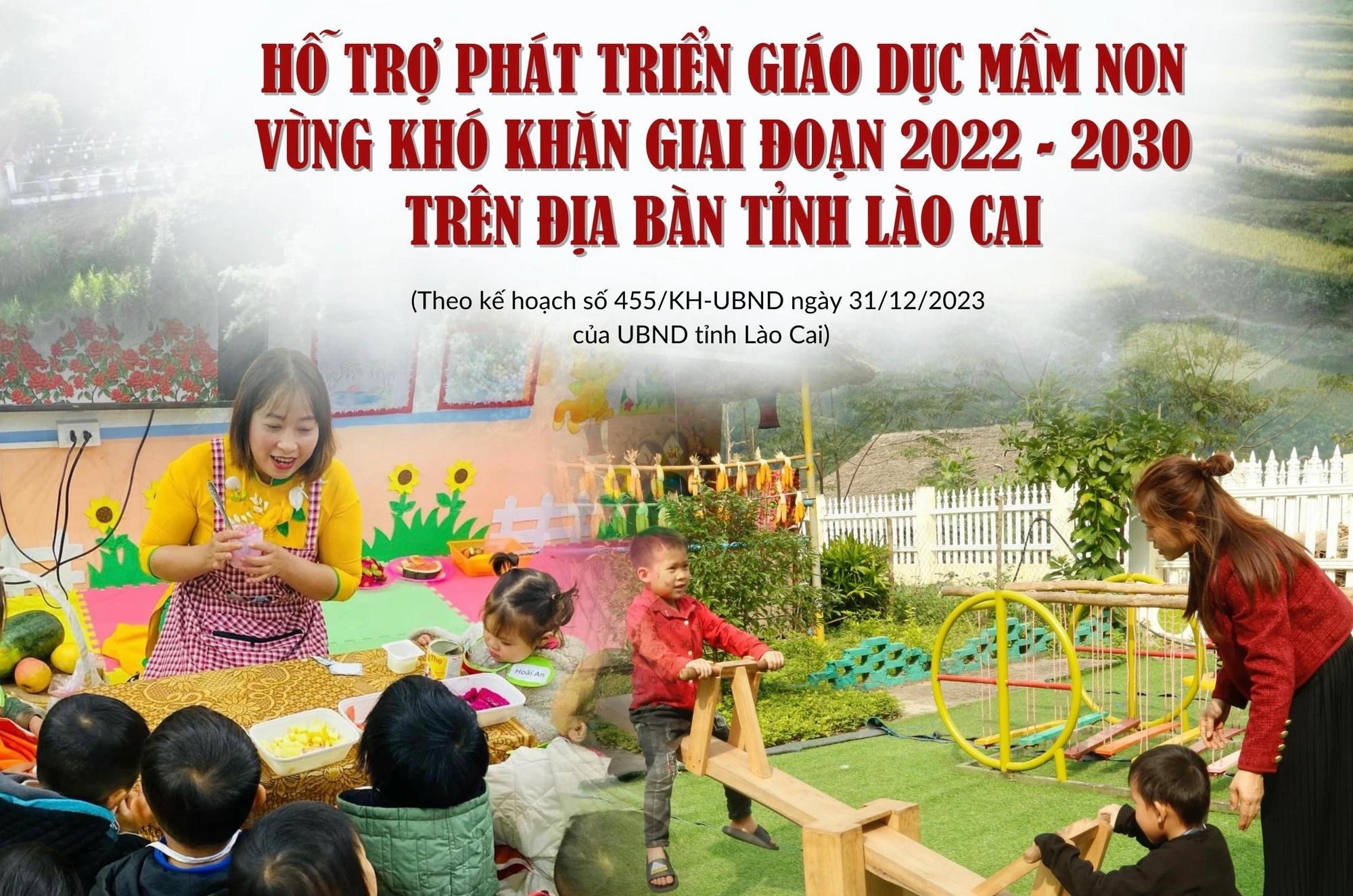 [Infographic] Hỗ trợ phát triển giáo dục mầm non vùng khó khăn giai đoạn 2022 - 2030