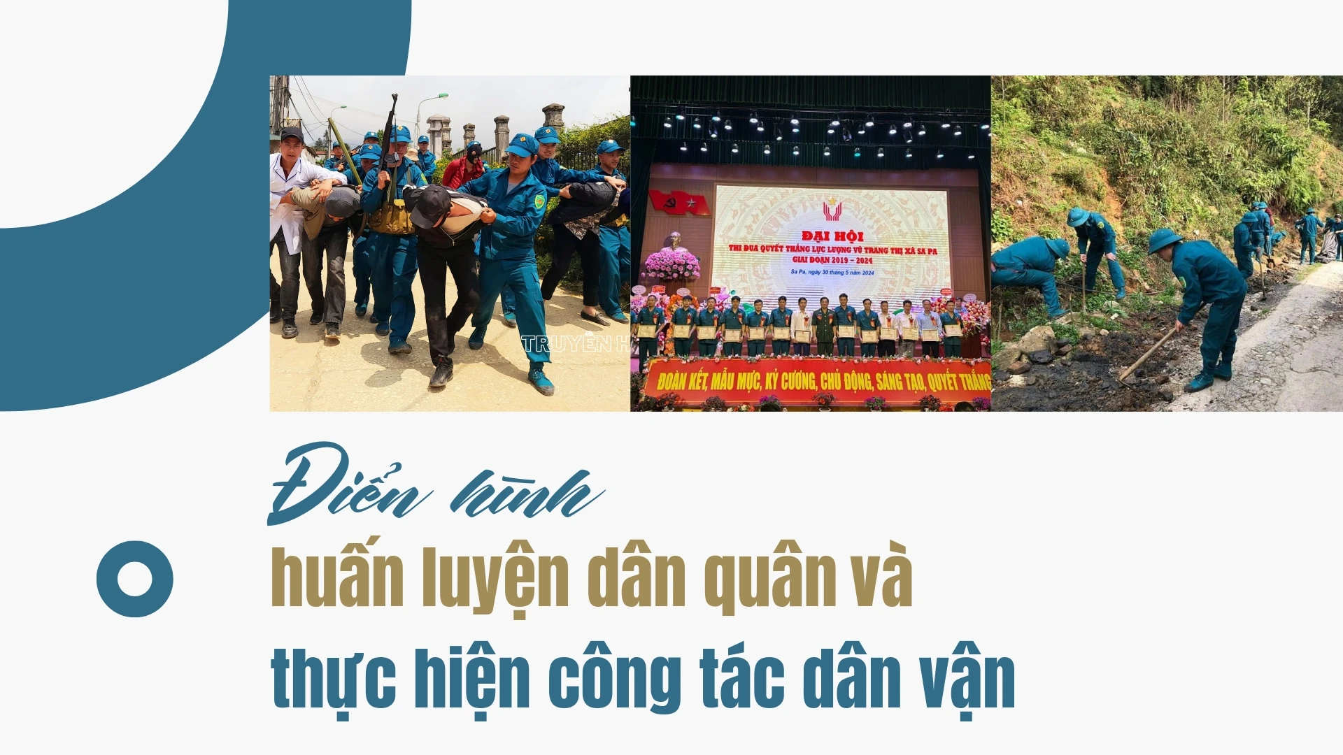 Điển hình trong huấn luyện dân quân và thực hiện công tác dân vận