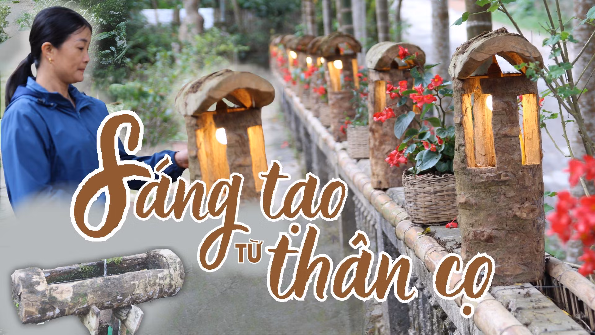 Sáng tạo từ thân cây cọ
