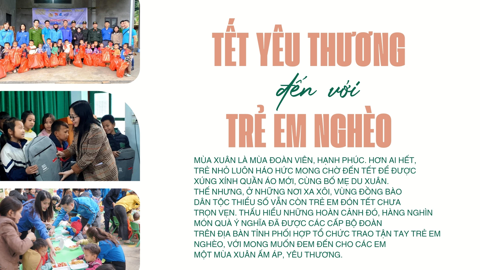 Tết yêu thương đến với trẻ em nghèo