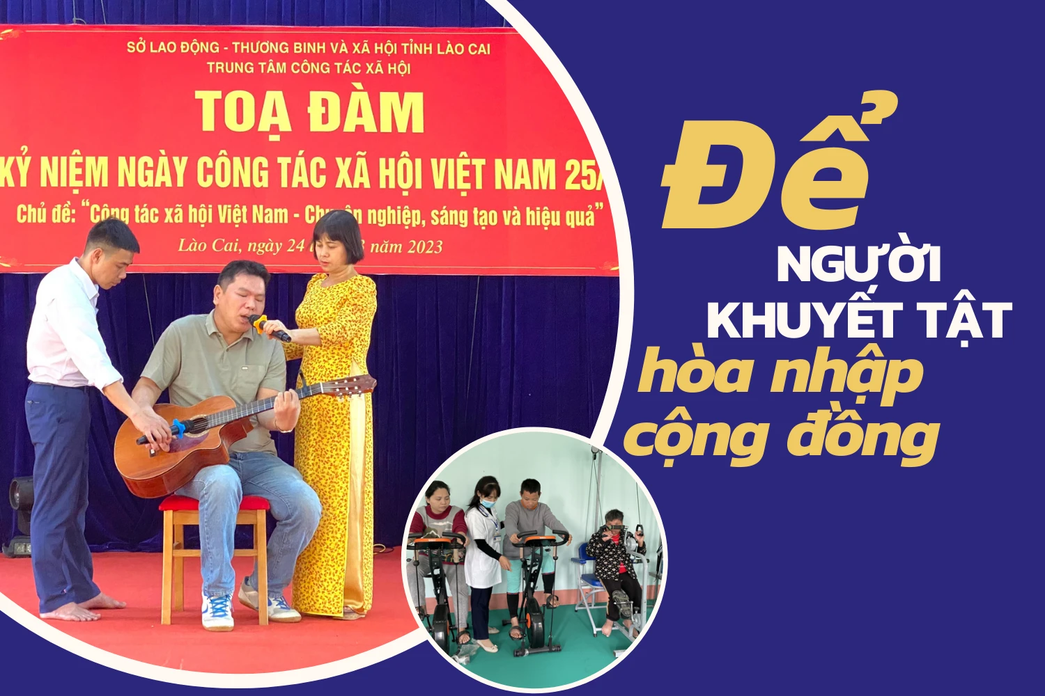 Để người khuyết tật hòa nhập cộng đồng