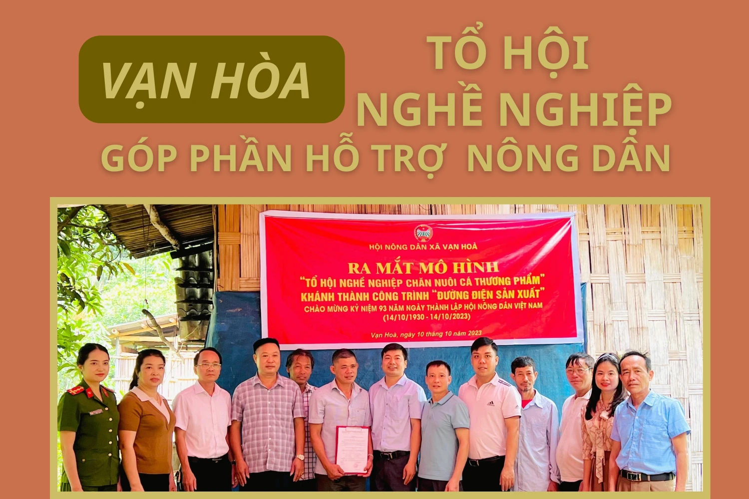 Vạn Hòa: Tổ hội nghề nghiệp góp phần hỗ trợ nông dân