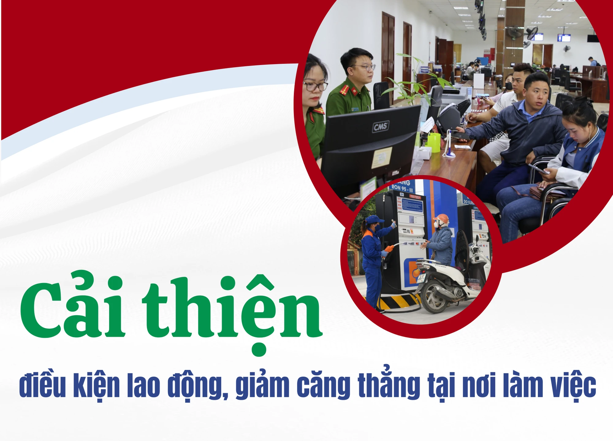 Cải thiện điều kiện lao động, giảm căng thẳng tại nơi làm việc