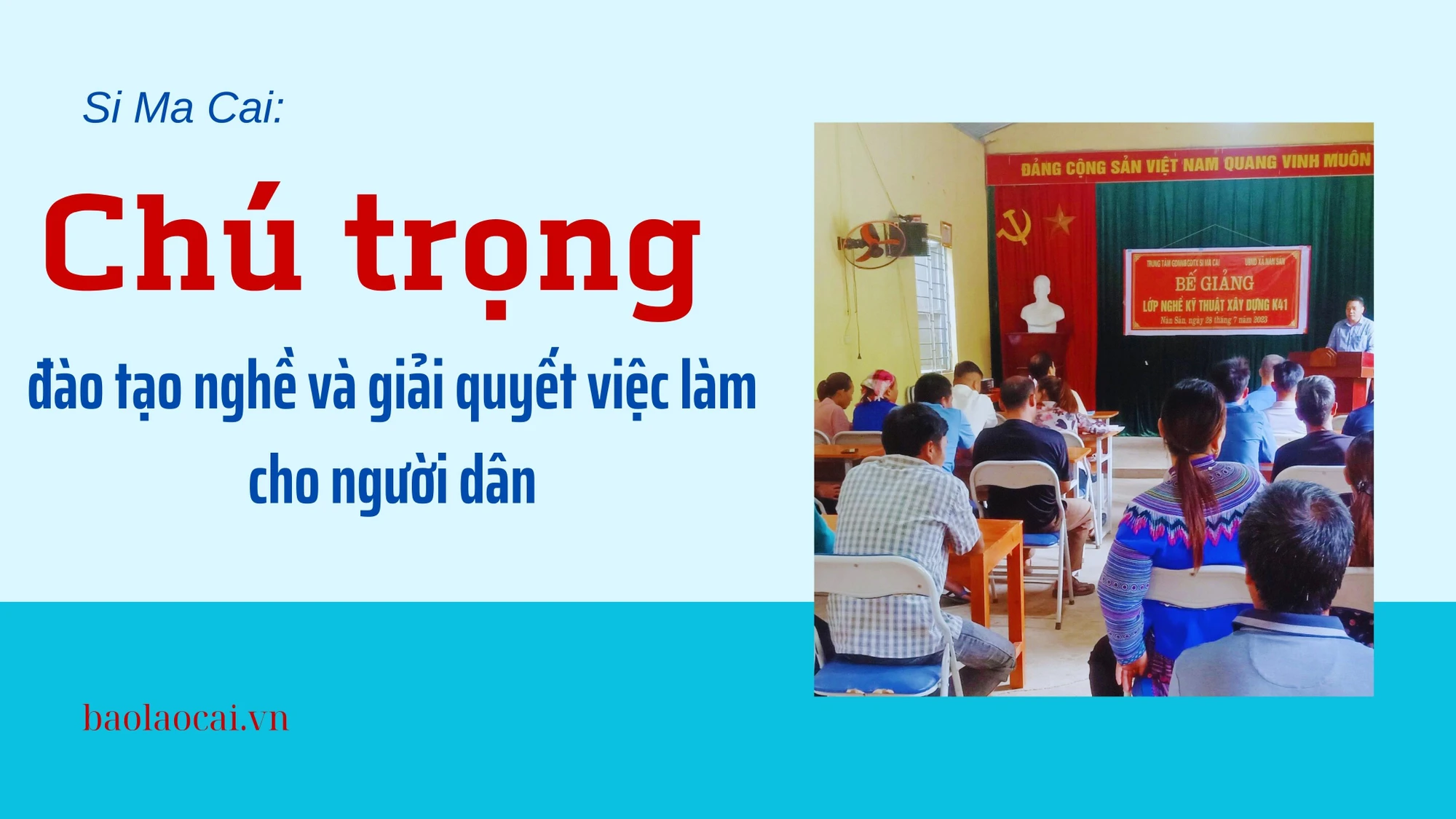 Chú trọng đào tạo nghề và giải quyết việc làm cho người dân