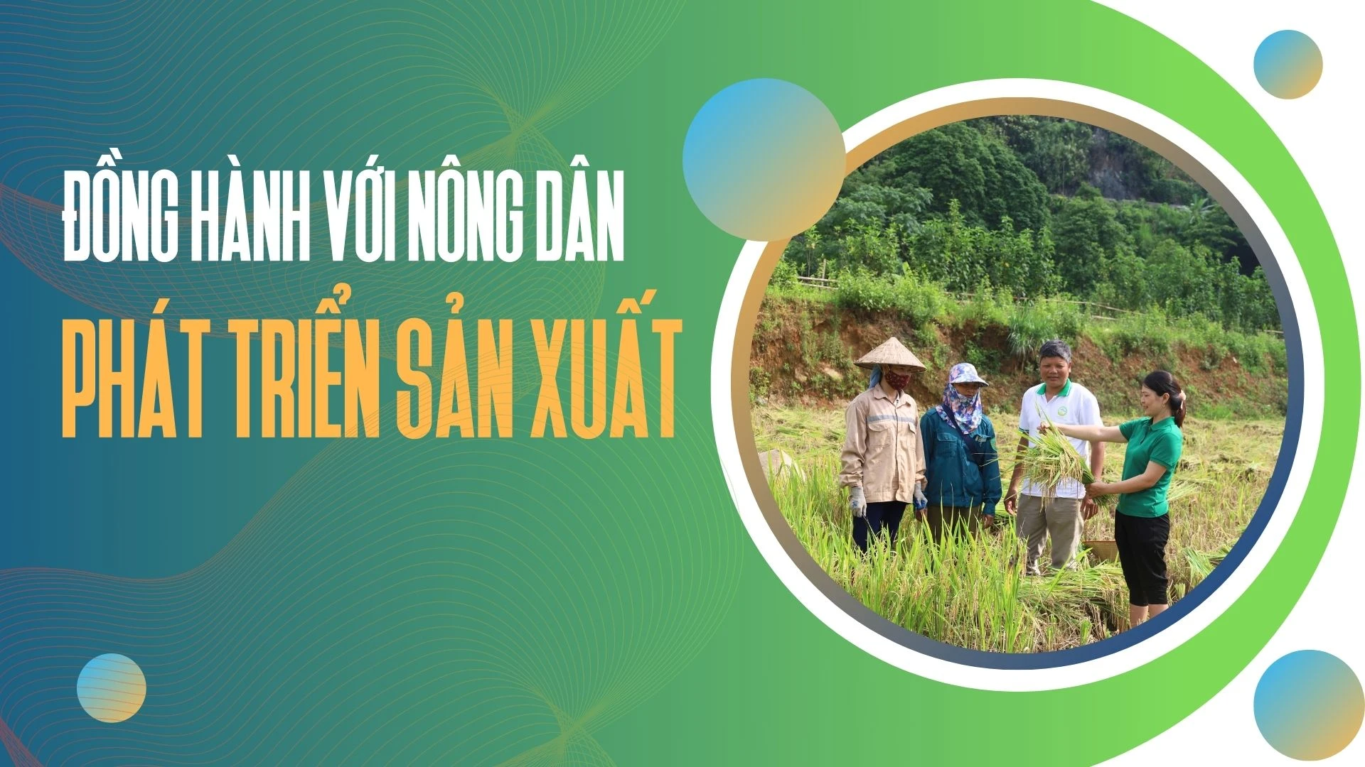 Đồng hành với nông dân phát triển sản xuất