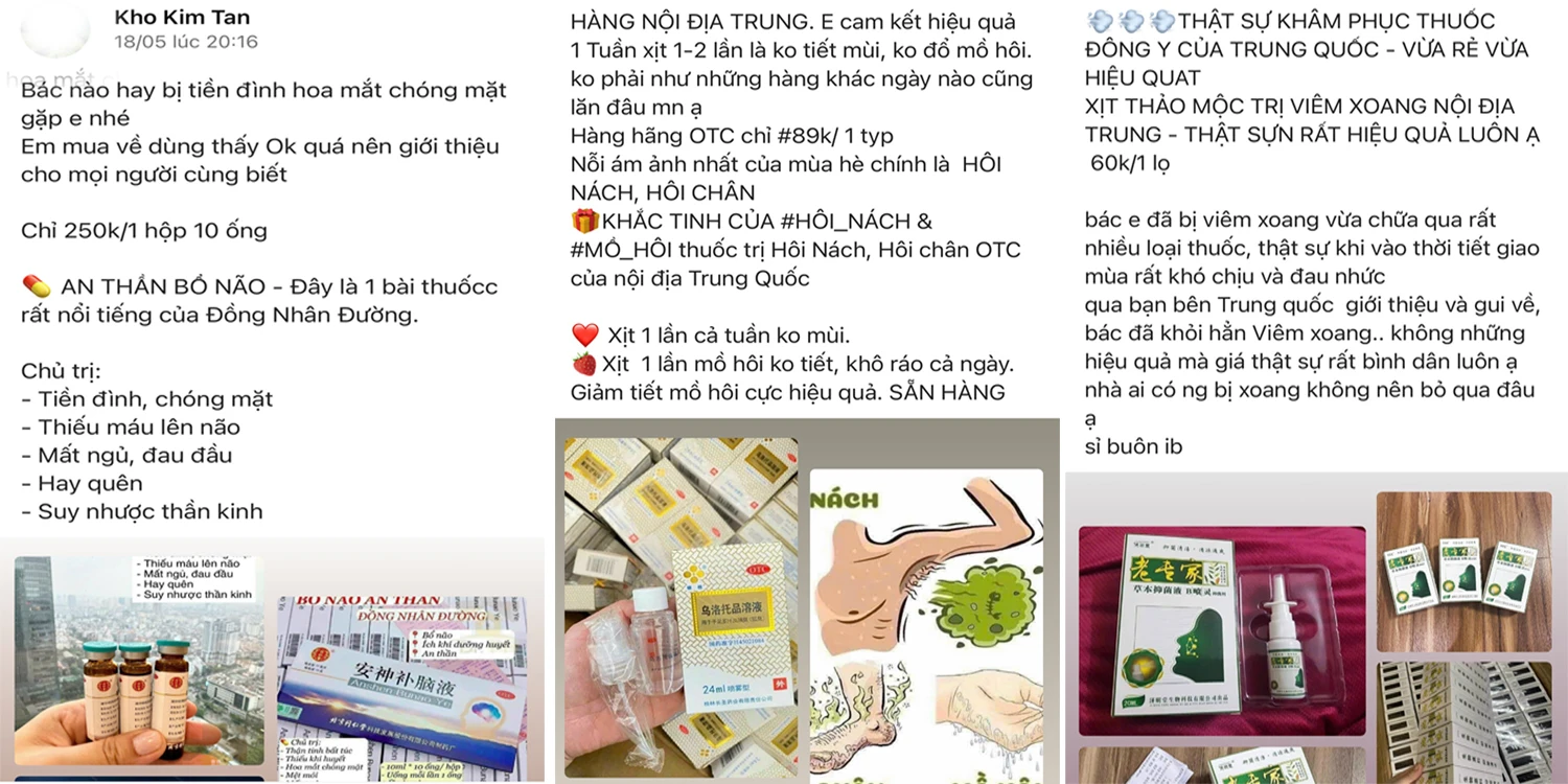 Nhộn nhịp bán hàng không rõ nguồn gốc trên các nhóm mạng xã hội