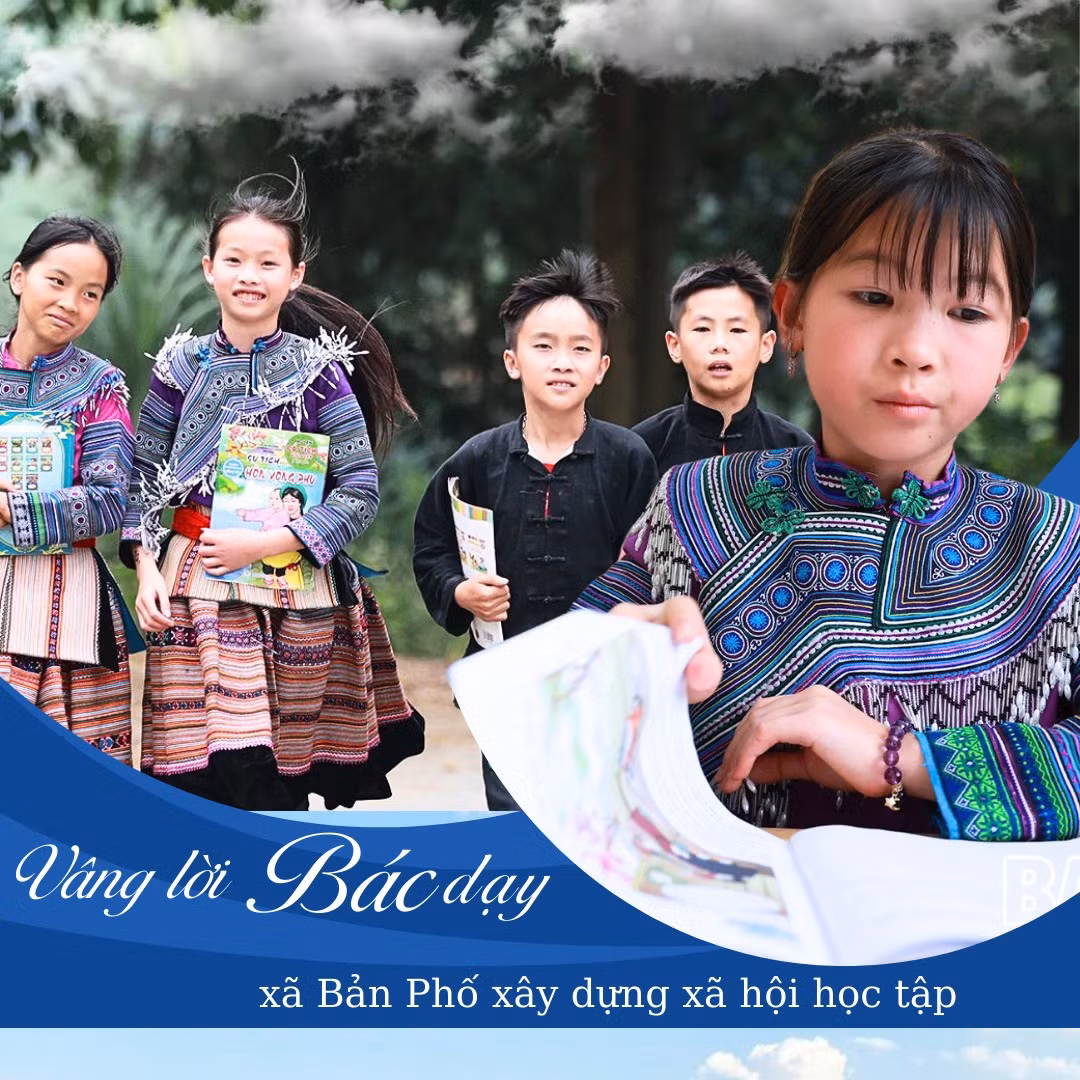 Vâng lời Bác dạy, xã Bản Phố xây dựng xã hội học tập