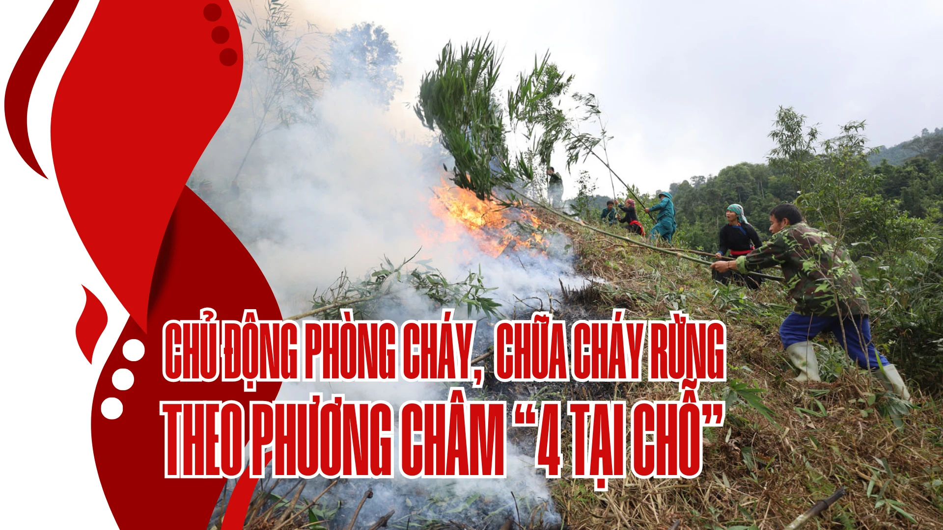 Chủ động phòng cháy, chữa cháy rừng theo phương châm “4 tại chỗ”